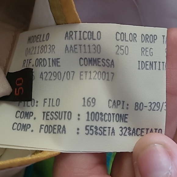 ETRO Mens 50R EU/40R US Seersucker Blazer Jacket Sport Coat Striped Blue White - Picture 6 of 8